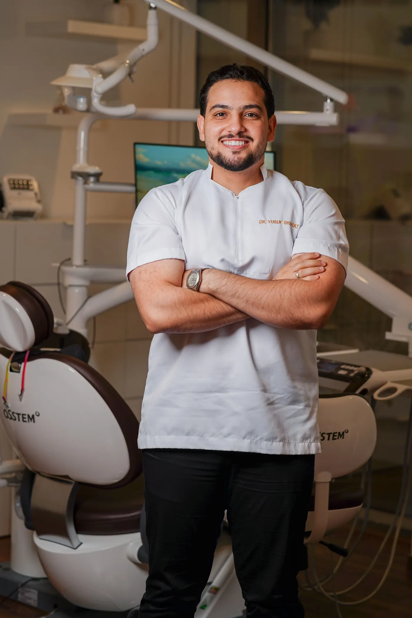 Smiling patient